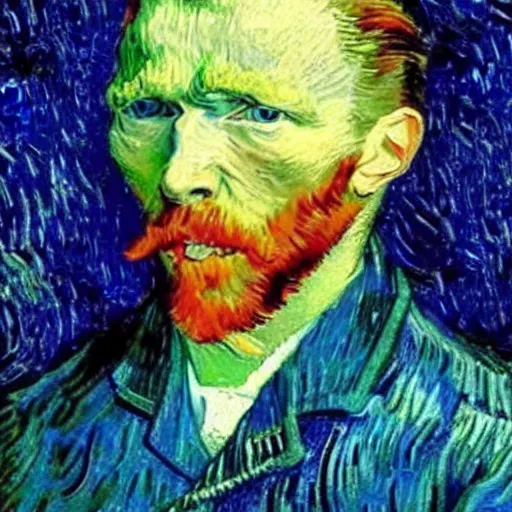 Image similar to Realistic photo of Van Gogh