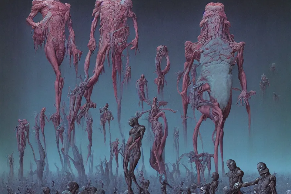 Image similar to worlds, wayne barlowe.