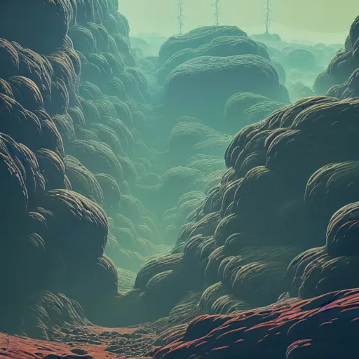 Image similar to forest on mars by paolo eleuteri serpieri and tomer hanuka and chesley bonestell and daniel merriam and tomokazu matsuyama, unreal engine, high resolution render, featured on artstation, octane, 8 k, highly intricate details, vivid colors