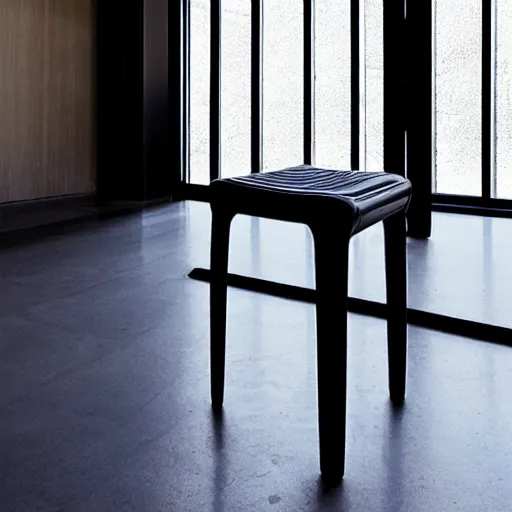 Prompt: the ballerina stool by tadao ando