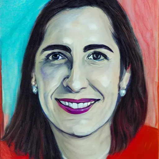 Image similar to portrait of ayelet shaked, rich colors, sharp focus