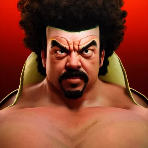 Prompt: danny mcbride as e. honda street fighter, slapping, ultra realistic, concept art, intricate details, highly detailed, photorealistic, octane render, 8 k, unreal engine, art by frank frazetta, simon bisley, brom