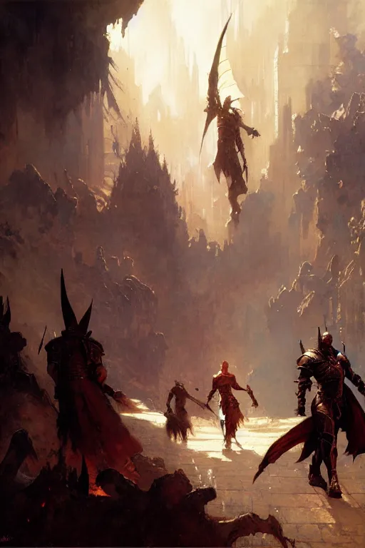 Prompt: dragon age, painting by gaston bussiere, craig mullins, greg rutkowski, yoji shinkawa