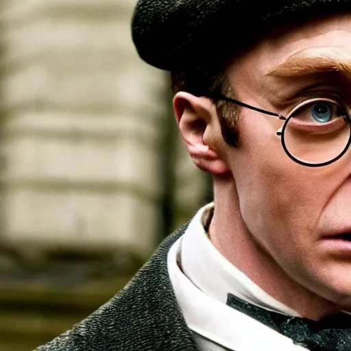Image similar to harry potter in peaky blinders 4 k quality super realistic