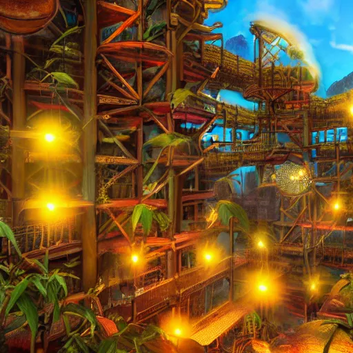 Prompt: professional photo similar to feat factory level of donkey kong country, by discovery magazine, real life, photorealistic, soft focus, long exposure