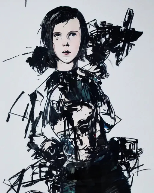 Image similar to photo of millie bobby brown by yoji shinkawa