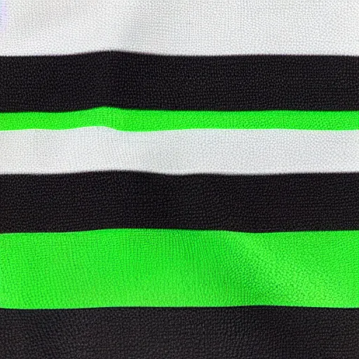 Prompt: flag, 3 stripes, green, white, black, realistic