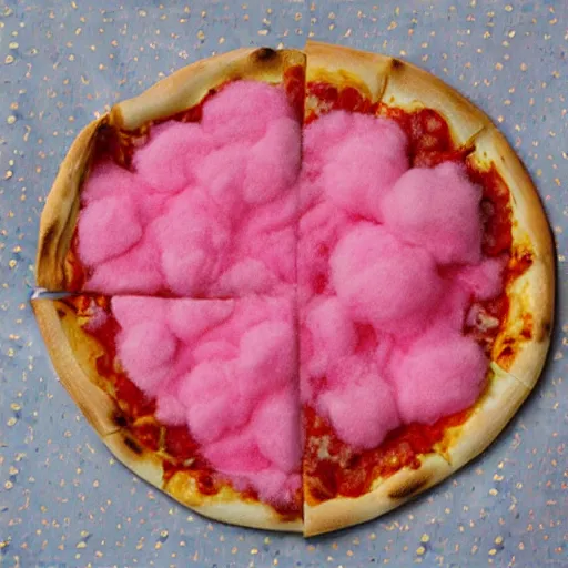 Image similar to Pizza flavored cotton candy