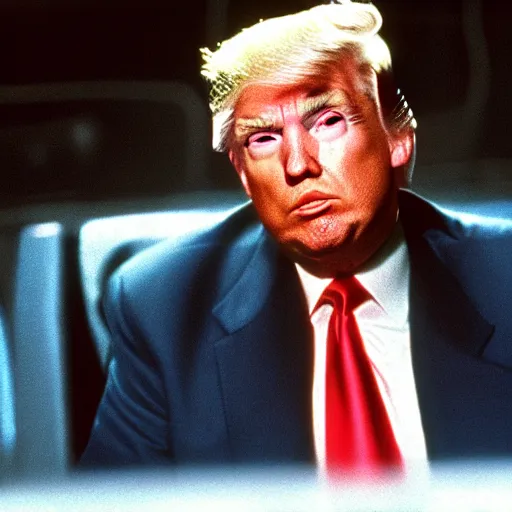 Image similar to donald trump in alien, movie scene, 8 k,