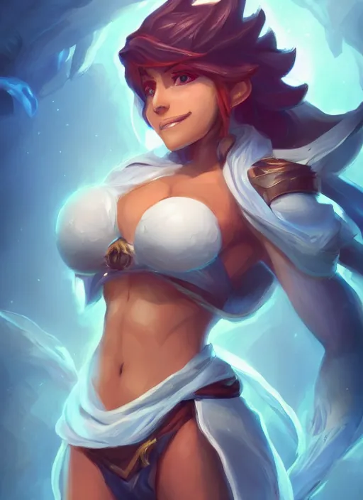 Prompt: taliyah, from league of legends, with abs, au naturel, athletic, perfect cosplay, symmetrical body, hyper detailed, digital art, trending in artstation, cinematic lighting, studio quality, smooth render, unreal engine 5 rendered, octane rendered, art style by klimt and nixeu and ian sprigger and wlop and krenz cushart