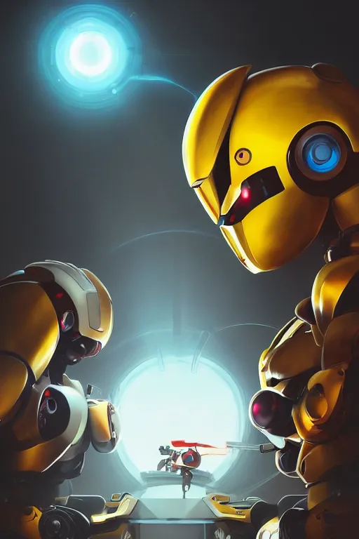 Image similar to metabots medabots medarotto medarot robot minimalist comics helmet mask neon cybereye, behance hd by jesper ejsing, by rhads, makoto shinkai and lois van baarle, ilya kuvshinov, rossdraws global illumination ray tracing hdr radiating a glowing aura