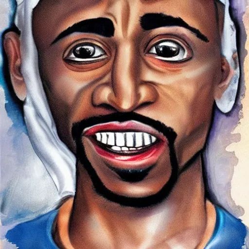 Image similar to tupac caricature