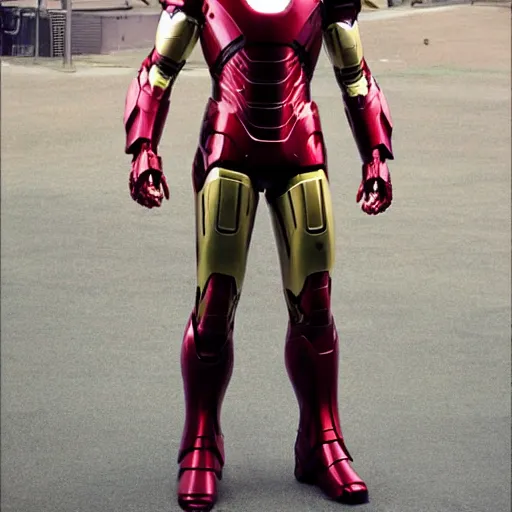 Prompt: elon musk as iron man full body shot