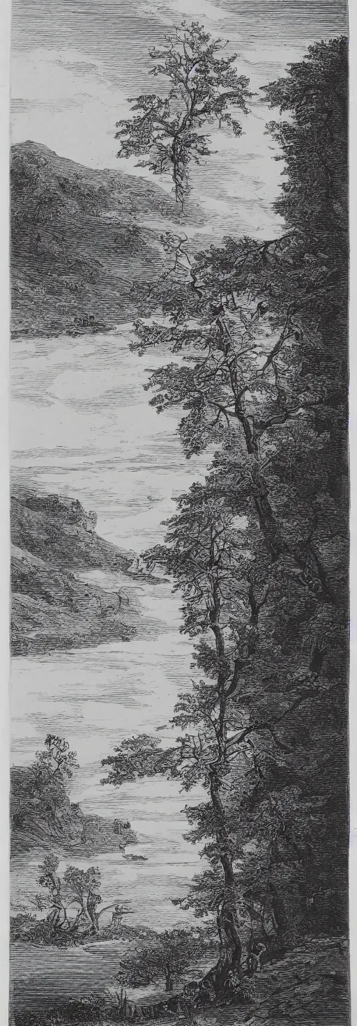 Image similar to a monochromatic engraving by didier comes