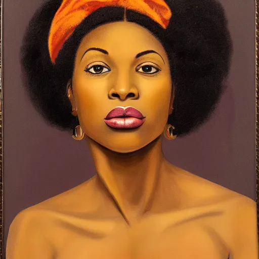 Image similar to portrait of a beautiful african-american woman