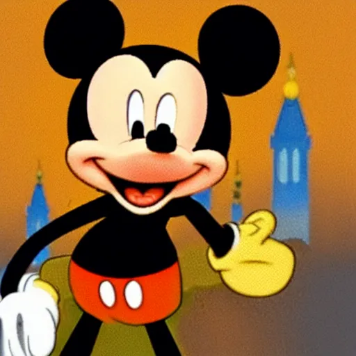 Image similar to photo of mickey mouse as a muslim prophet