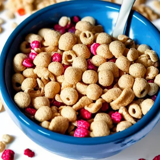 Prompt: a bowl of cereal inside a bowl of cereal inside a bowl of cereal