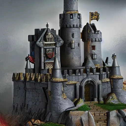 Image similar to photo of castle - greyskull, high detail