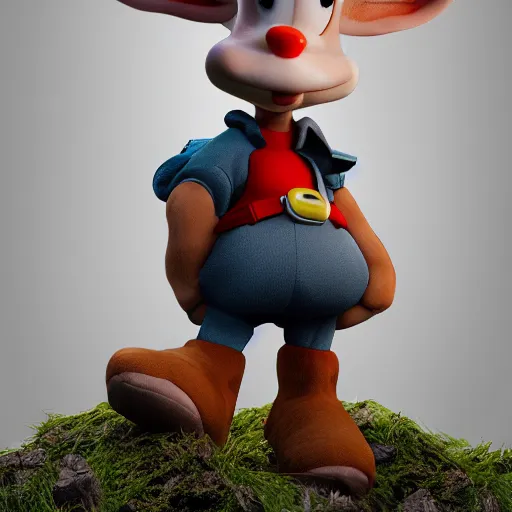 Image similar to hyper realistic Elmer Fudd hunting bugs bunny, award winning, trending on artstation, octane, 8k