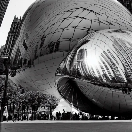 Prompt: award - winning photos of the chicago bean as a lima bean, incredibly detailed, kodak film, 5 0 mm