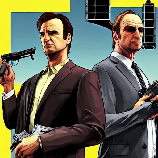 Image similar to GTA box cover art for Better Call Saul, Grand Theft Auto, GTA cover art