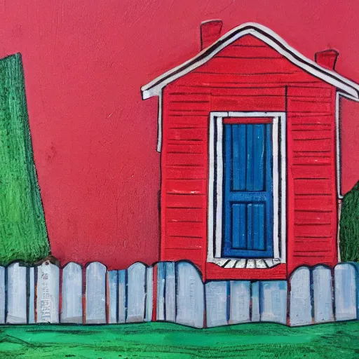 Image similar to a red house