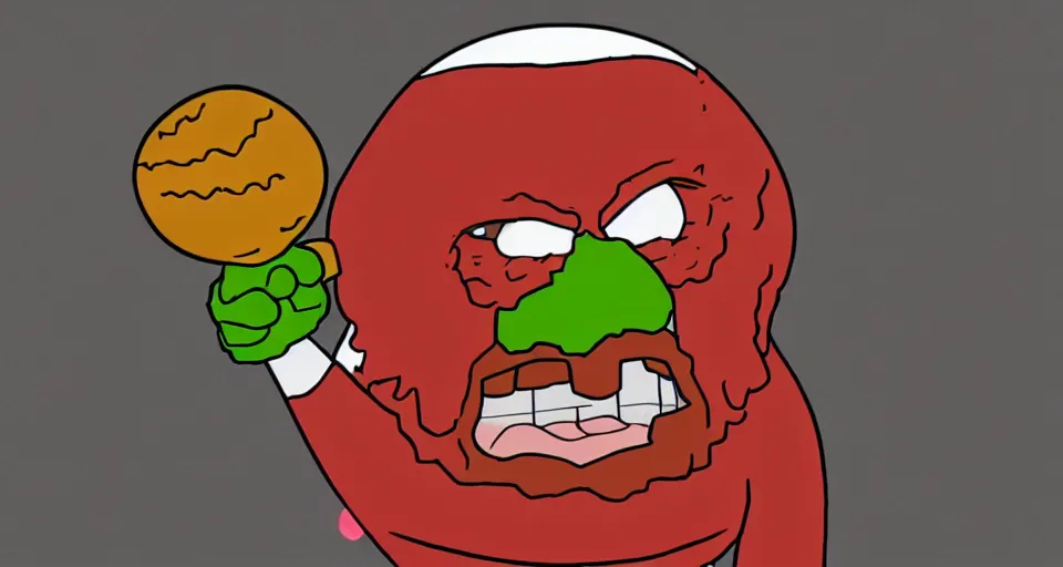 Prompt: Screenshot of a 3d version of Meatwad from Aqua Teen Hunger Force as a 3d NPC in the videogame 'Grand Theft Auto V' (2013). Sharpened. 1080p. High-res. Ultra graphical settings.