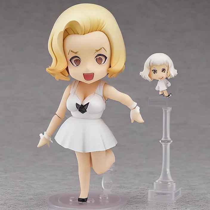 Image similar to [Marilyn Monroe], An anime Nendoroid of [Marilyn Monroe], figurine, detailed product photo