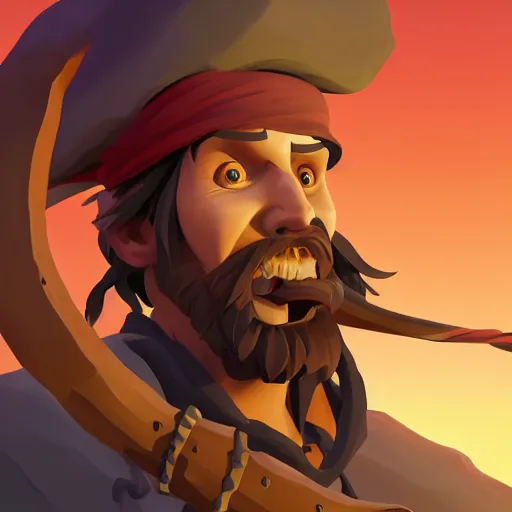 Image similar to painting jack the pirate on sea of thieves game avatar hero smooth face median photoshop filter cutout vector behance hd by jesper ejsing, by rhads, makoto shinkai and lois van baarle, ilya kuvshinov, rossdraws, illustration, art by ilya kuvshinov and gustav klimt