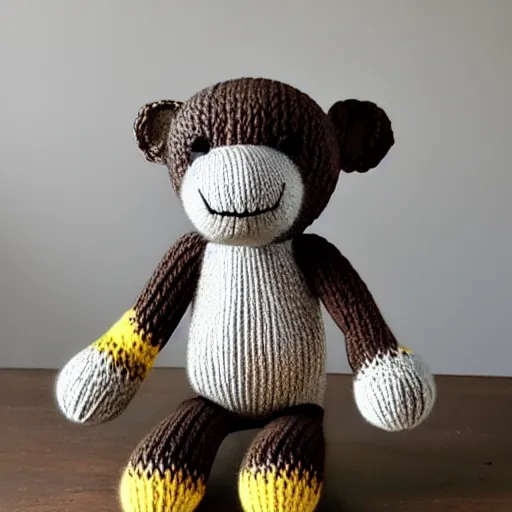 Image similar to knit monkey, mari - liis lille