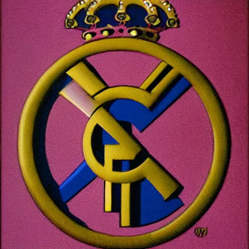 Prompt: real Madrid logo by Zdzisław Beksiński