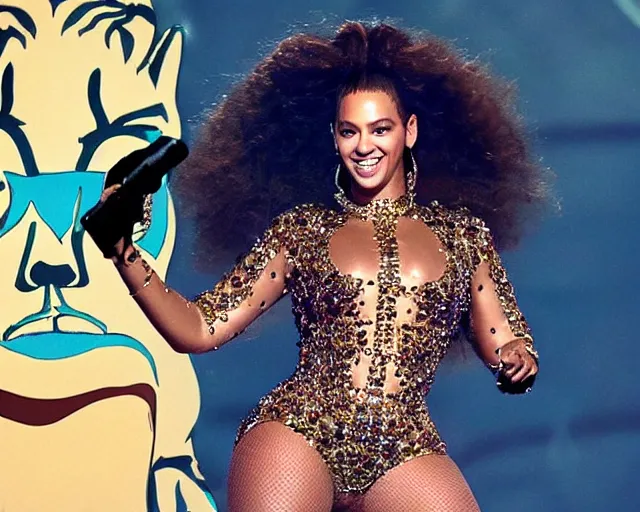 Prompt: beyonce in the regular show
