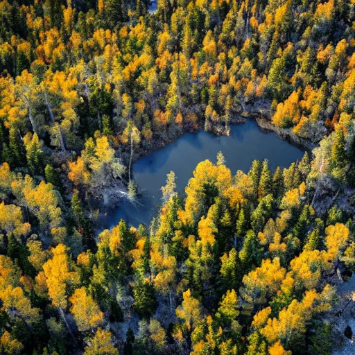 Image similar to Tilt Shift Photography, Big Bear Lake California, Ariel drone shot, 8k