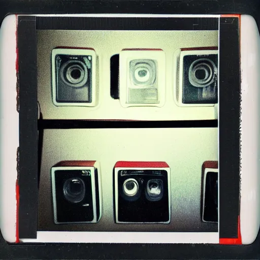 Prompt: Liminal spaces, interiors, retro polaroid