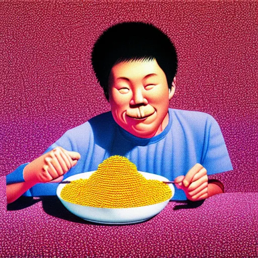 Image similar to cereal by shusei nagaoka, kaws, david rudnick, airbrush on canvas, pastell colours, cell shaded, 8 k