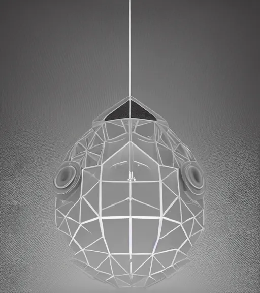 Image similar to photo of a futuristic terrarium pendant by dieter rams and wlop by jungyeonmin and james jean jhonseru jsezz artstation volumetric lighting, granular detail, japandi, hyperrealist, hypermaximalist, granular detail, hypermaximalist, micro details, blender, vray