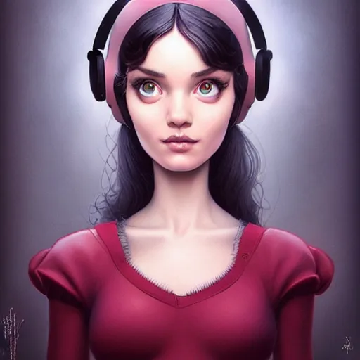 Prompt: Lofi portrait Pixar style by Stanley Artgerm and Joe Fenton and Tom Bagshaw