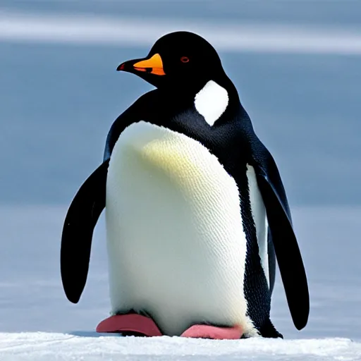 Prompt: The happiest penguin on the Earth