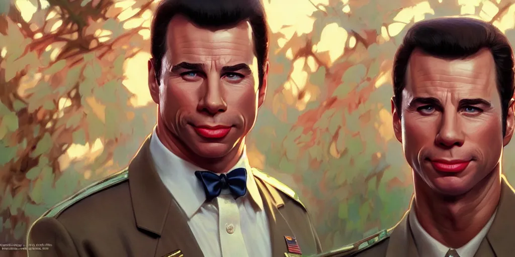 Prompt: john travolta as forrest gump, highly detailed, digital painting, artstation, concept art, matte, sharp focus, illustration, art by artgerm and greg rutkowski and alphonse mucha