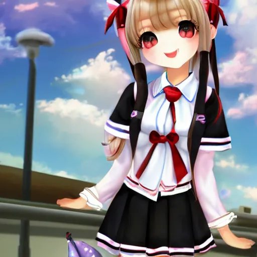 Image similar to cute elin school girl