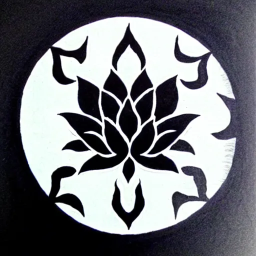 Image similar to zen lotus ink