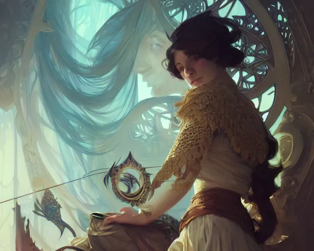 Image similar to photography of conrad shawcross, deep focus, d & d, fantasy, intricate, elegant, highly detailed, digital painting, artstation, concept art, matte, sharp focus, illustration, hearthstone, art by artgerm and greg rutkowski and alphonse mucha