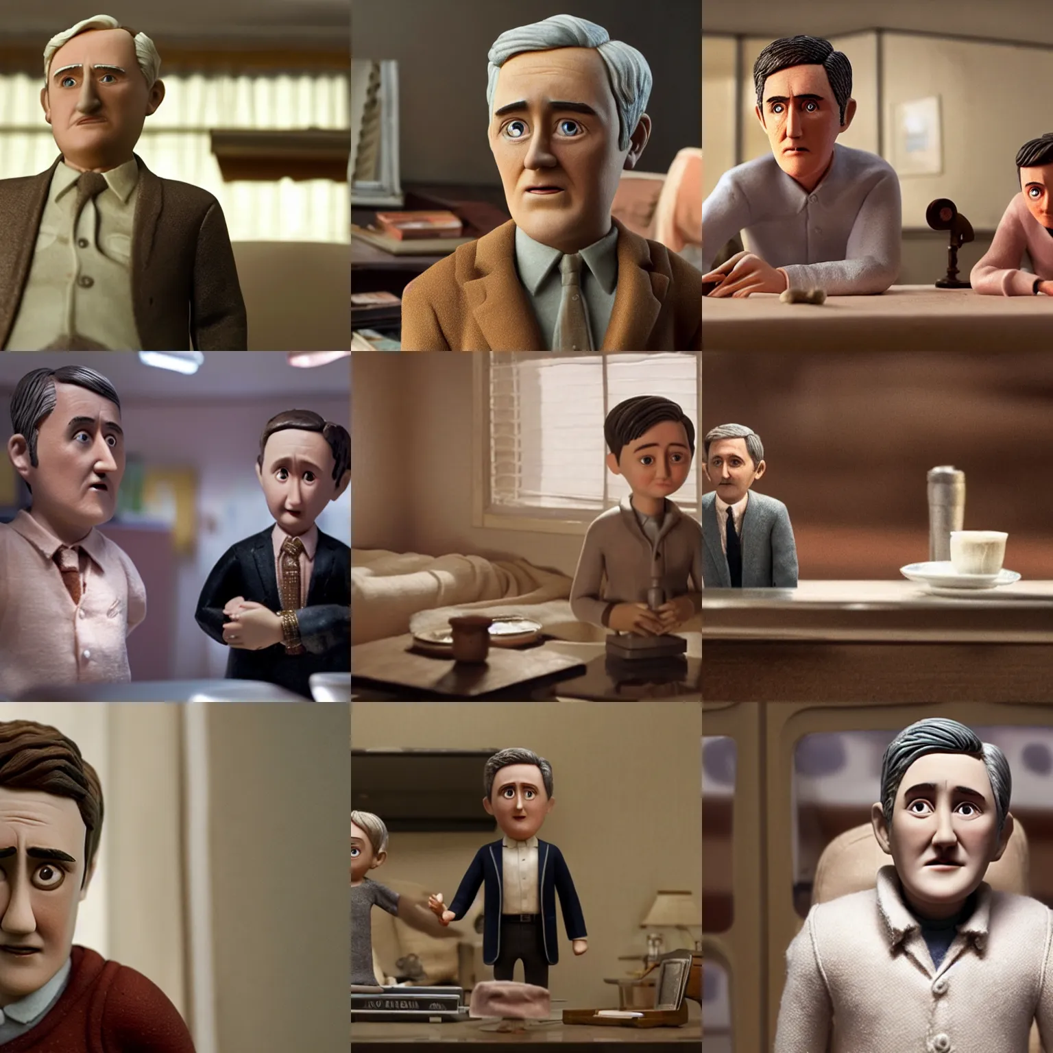 Prompt: a film still from anomalisa ( 2 0 1 5 )