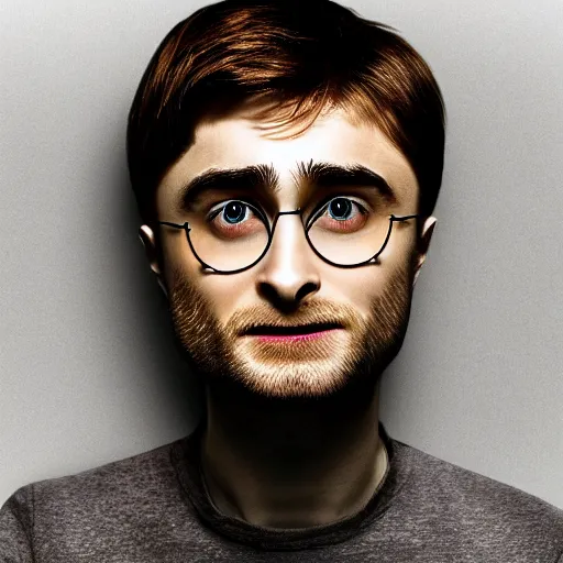 Prompt: photo of a banana looking like daniel radcliffe, ultra details, photo realistic, 8 k