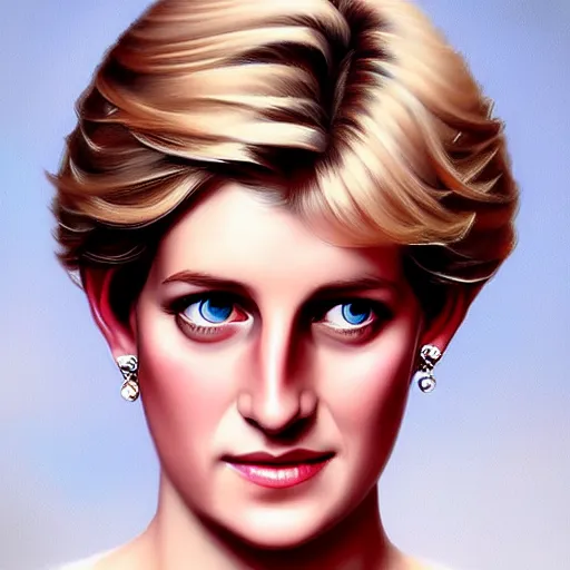 Prompt: portrait of Princess Diana, dreamy and ethereal, expressive pose, peaceful expression, elegant, highly detailed, digital painting, artstation, concept art, smooth, sharp focus, by caravaggio