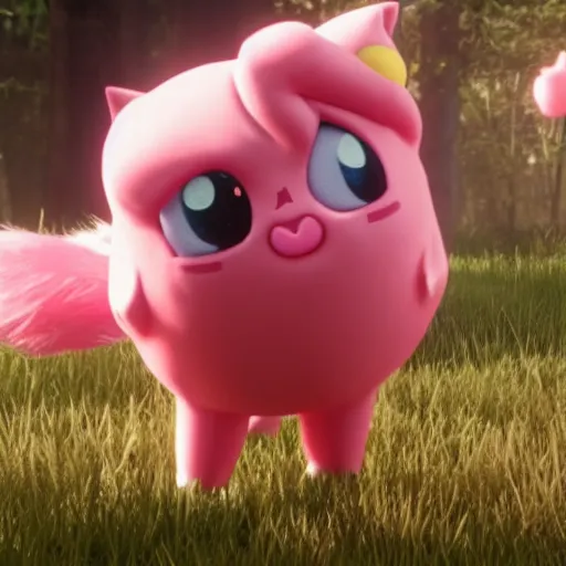 Image similar to Film still of Jigglypuff, from Red Dead Redemption 2 (2018 video game)