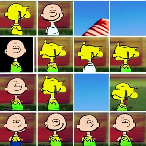 Prompt: charlie brown in real life