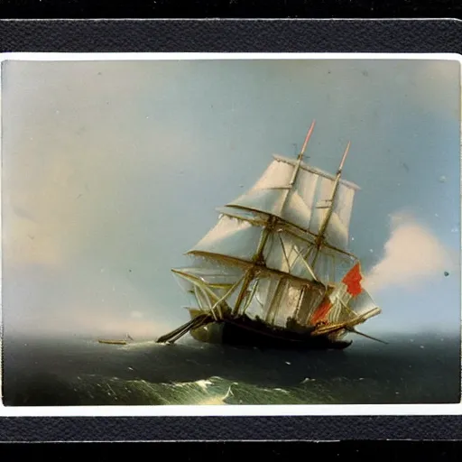 Image similar to polaroid by aivazovsky