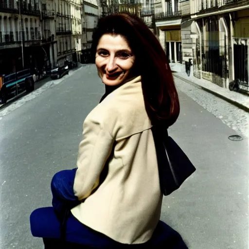 Prompt: photo of suzanne spaak ( 3 5 ) in paris, kodachrome