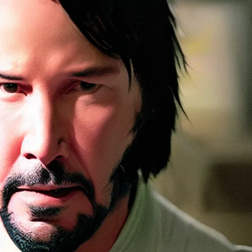 Image similar to Keanu Reeves in Star Trek 4K quality super realistic